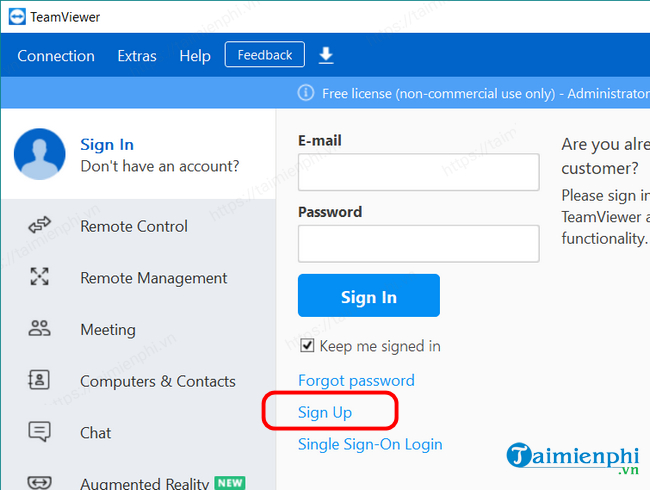 Picture 3 of How to register and create a new free Teamviewer account (latest method)