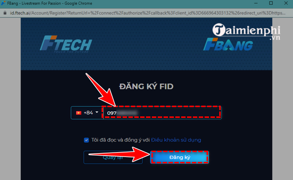Picture 4 of How to register for FBang, create an FBang account