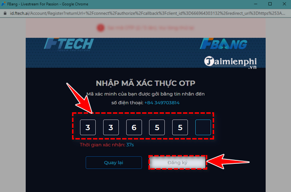 Picture 7 of How to register for FBang, create an FBang account