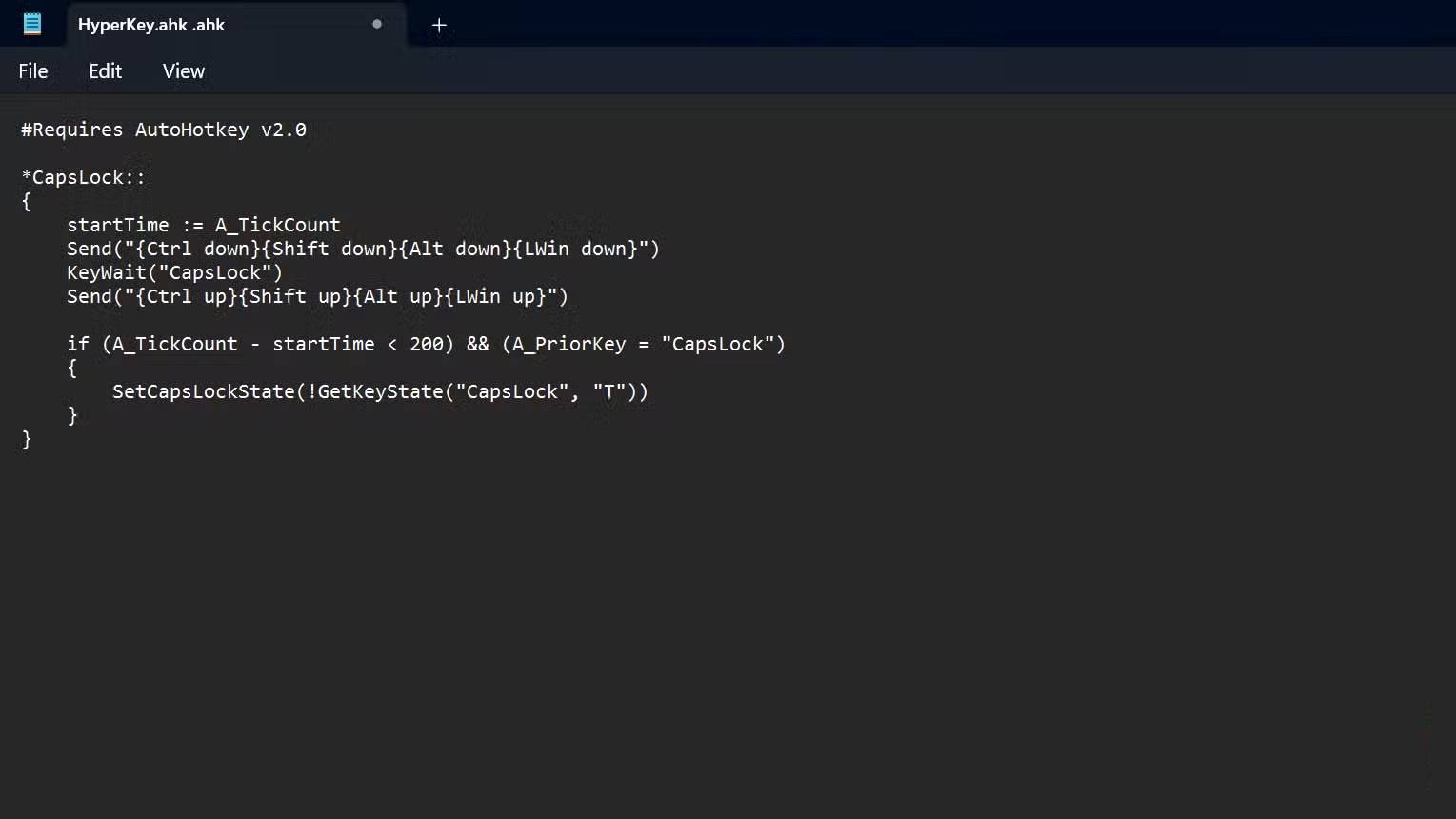 Picture 6 of How to remap the Caps Lock function to Hyper Key.