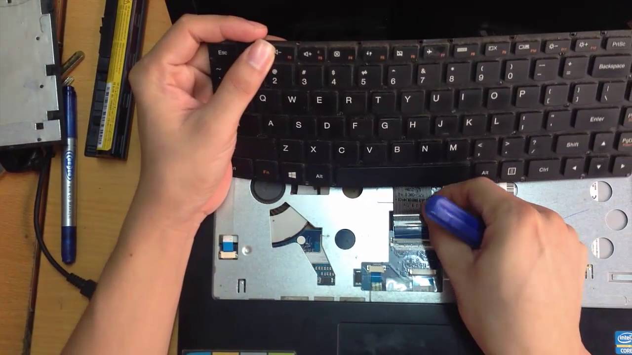 How to remove and clean a laptop keyboard and replace it yourself at home Picture 2