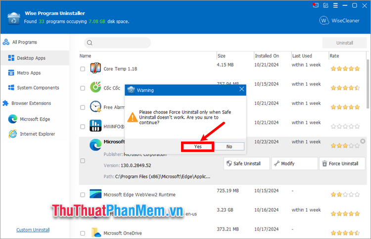 How to remove Microsoft Edge on Windows 11 Picture 13