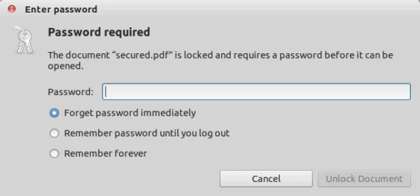 How to remove password protection from PDF in Ubuntu Picture 3