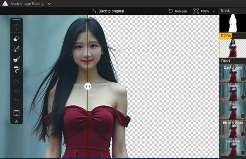 How to Remove Photo Background Easily with Aiarty Image Matting Picture 6