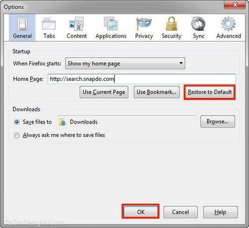 Picture 14 of How to remove Snap.Do from Firefox, Chrome, and IE browsers.