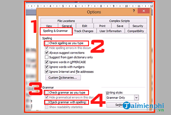 How to remove underline in Word, remove red and green underline under words Picture 5