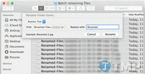 Picture 2 of How to rename files in bulk using Finder on Mac OS X