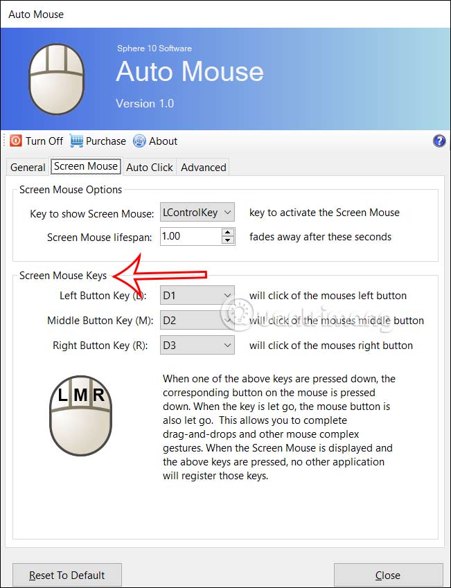 How to replace mouse with keyboard via Auto Mouse (RSI) Picture 3