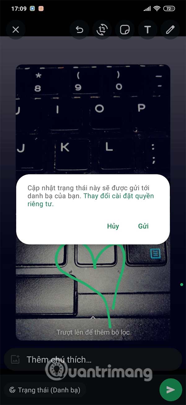 How to repost your friends WhatsApp status Picture 13