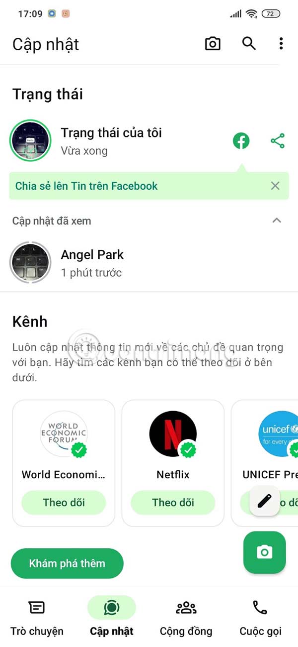 How to repost your friends WhatsApp status Picture 14