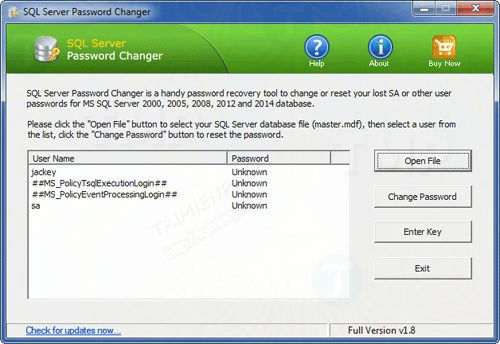 Picture 3 of How to reset a lost SA password on SQL Server