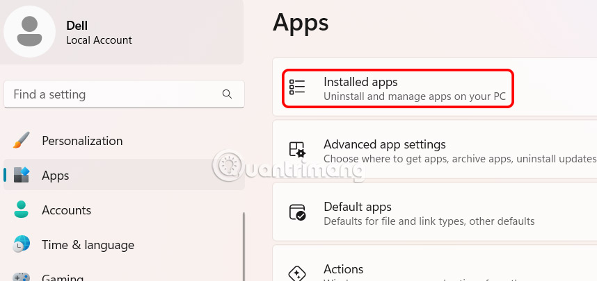 How to reset applications on Windows computers Picture 1