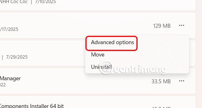 How to reset applications on Windows computers Picture 2
