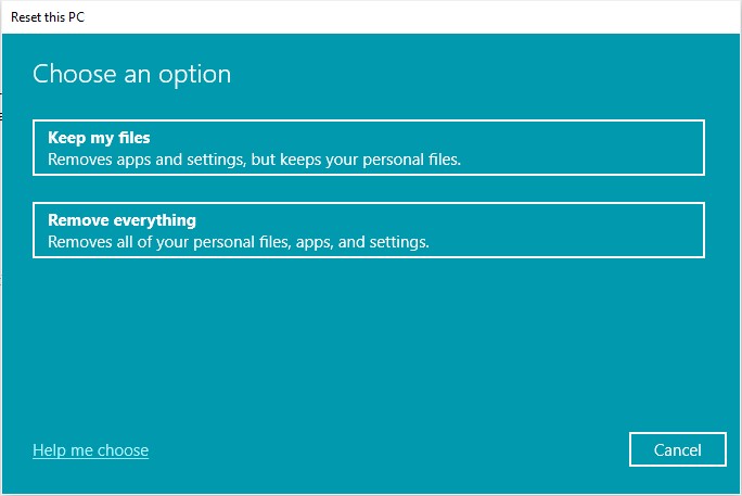 How to reset Dell laptop to original state when encountering problems Picture 4