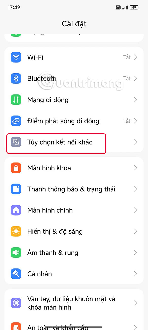 How to reset network settings on Android Picture 1
