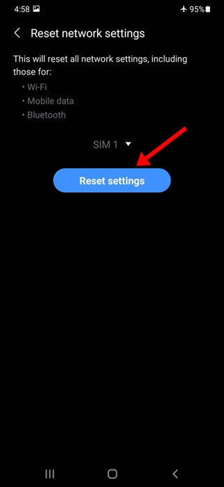 How to reset network settings on Android Picture 8