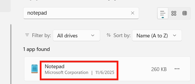 How to reset Notepad to its original default settings. Picture 2