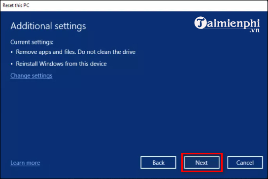 How to reset Windows 11, reinstall Windows 11 to its original state Picture 5
