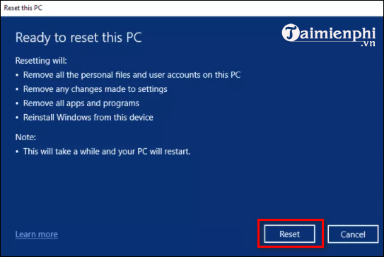 How to reset Windows 11, reinstall Windows 11 to its original state Picture 7