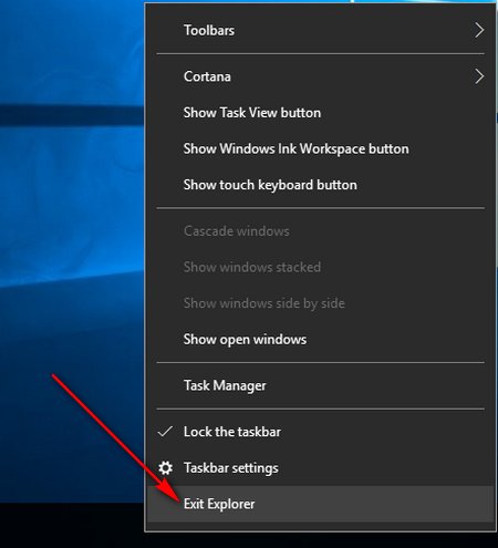 How to restart Explorer.exe on WIndows 10 Picture 3