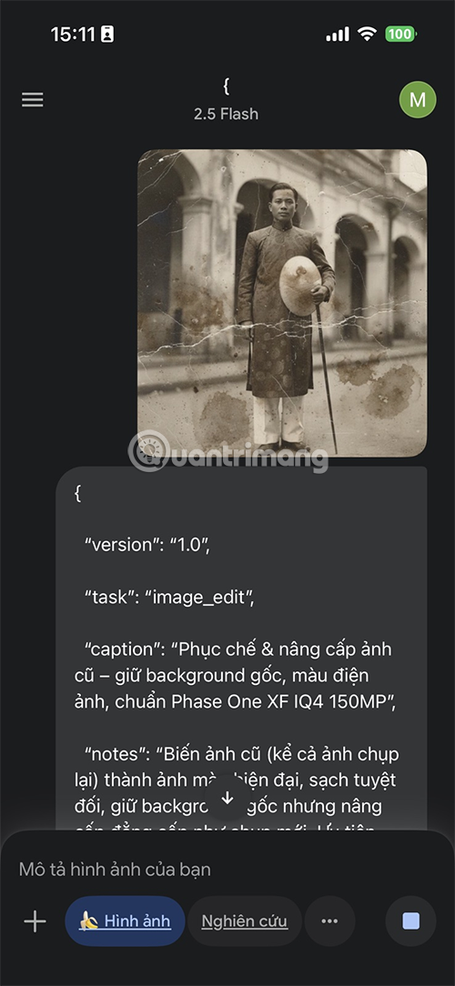 How to restore old photos with AI Gemini Picture 5