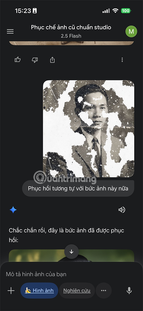 How to restore old photos with AI Gemini Picture 7
