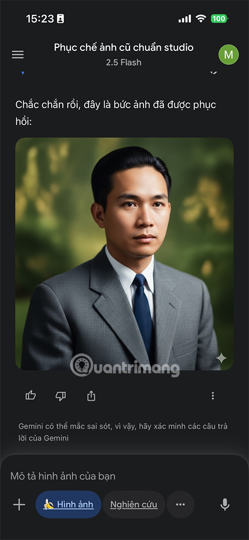 How to restore old photos with AI Gemini Picture 8