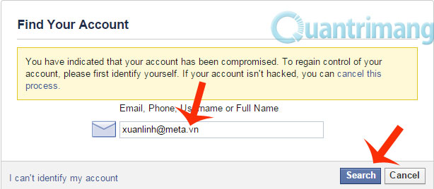 How to retrieve a hacked Facebook account - Recover Facebook password Picture 7