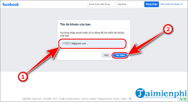 How to retrieve Facebook password using Gmail on computers, Android phones, iPhones Picture 2