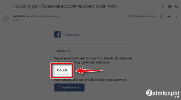 How to retrieve Facebook password when forgotten by phone number, Email, Messenger Picture 4