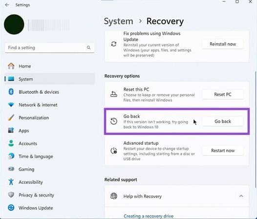 How to roll back to Windows 11 23H2 update Picture 2