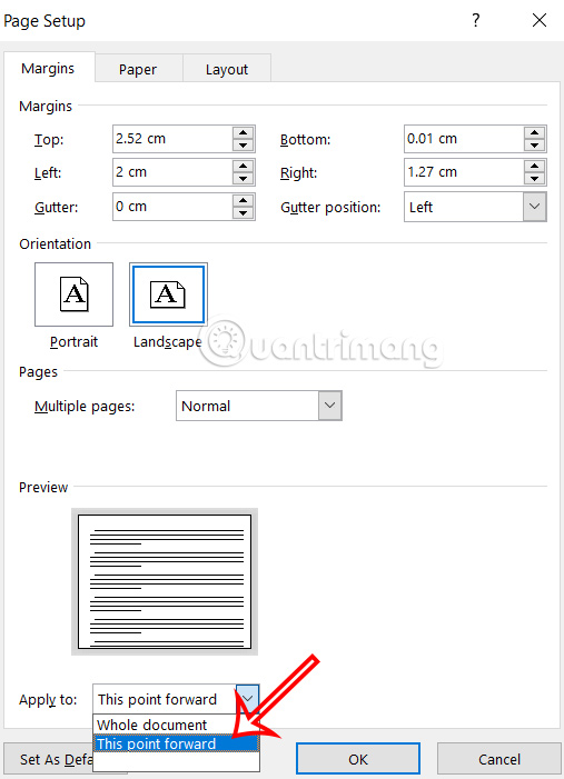 images 2 of How to rotate any page horizontally in Word