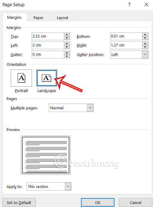 images 7 of How to rotate any page horizontally in Word