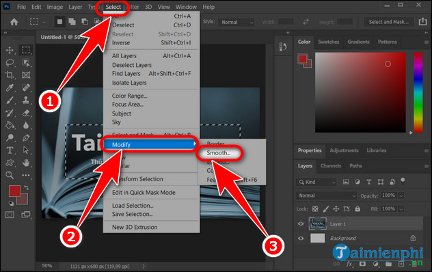 How to round the corners of a selection in Photoshop is simple and easy Picture 8