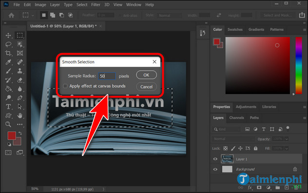 How to round the corners of a selection in Photoshop is simple and easy Picture 9