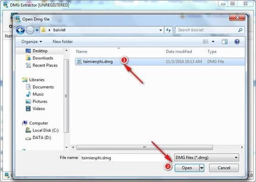 How to run DMG files on Windows, open and view DMG files on your computer Picture 4