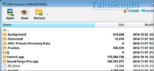 How to run DMG files on Windows, open and view DMG files on your computer Picture 5