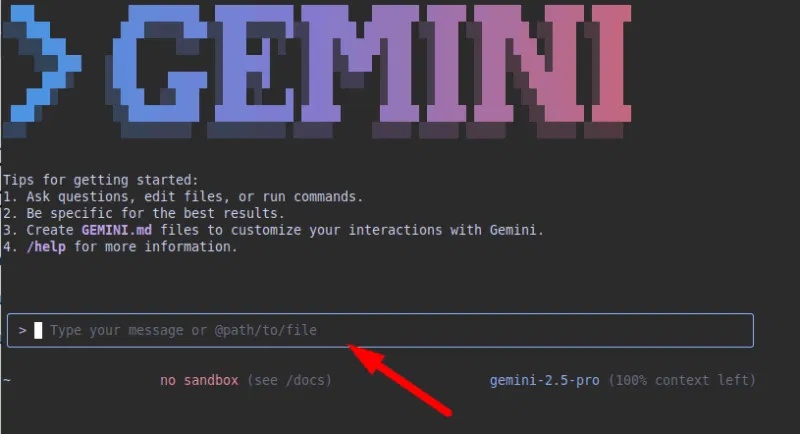 How to Run Gemini CLI AI Agent on Terminal Picture 5