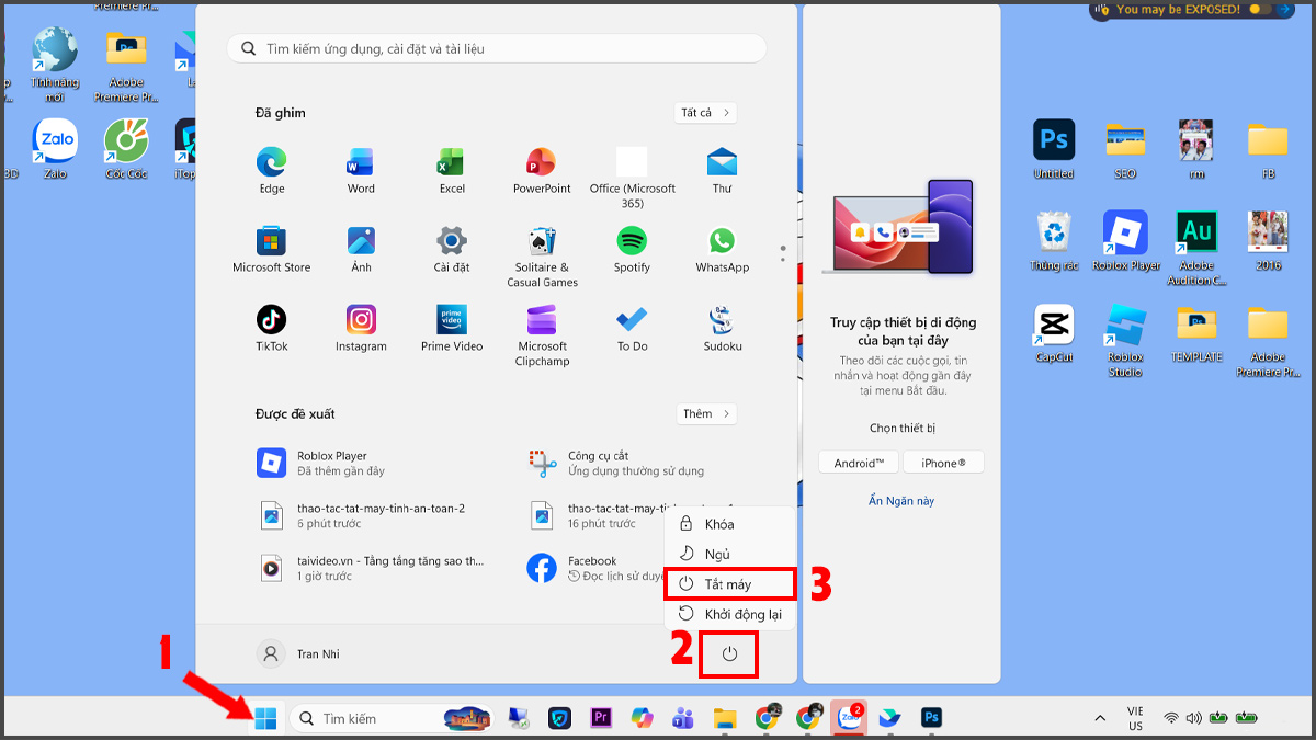 Picture 3 of How to safely and properly shut down your computer for new users.