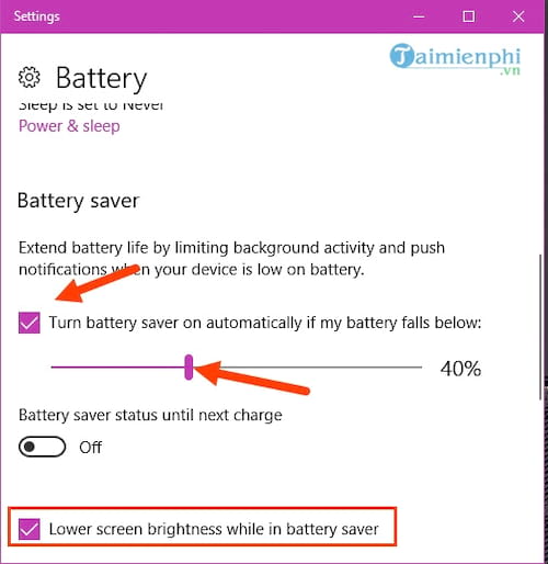 Picture 6 of How to save battery power on a Windows 10 laptop and increase battery life.