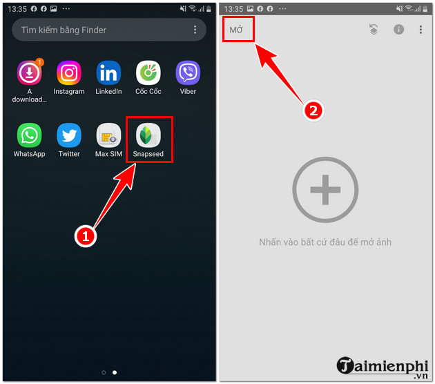 How to save photos on Snapseed to your device Picture 1