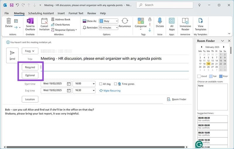 How to Schedule an Event in Outlook Picture 3