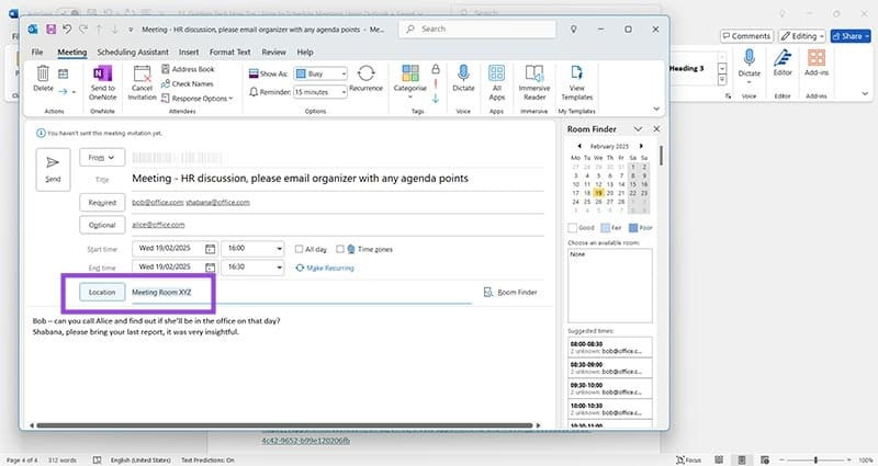 How to Schedule an Event in Outlook Picture 4