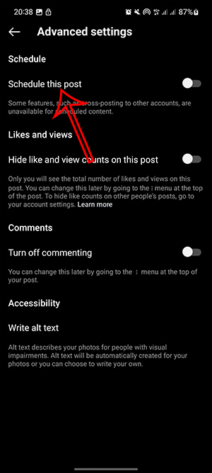 How to schedule posts on Instagram Picture 2