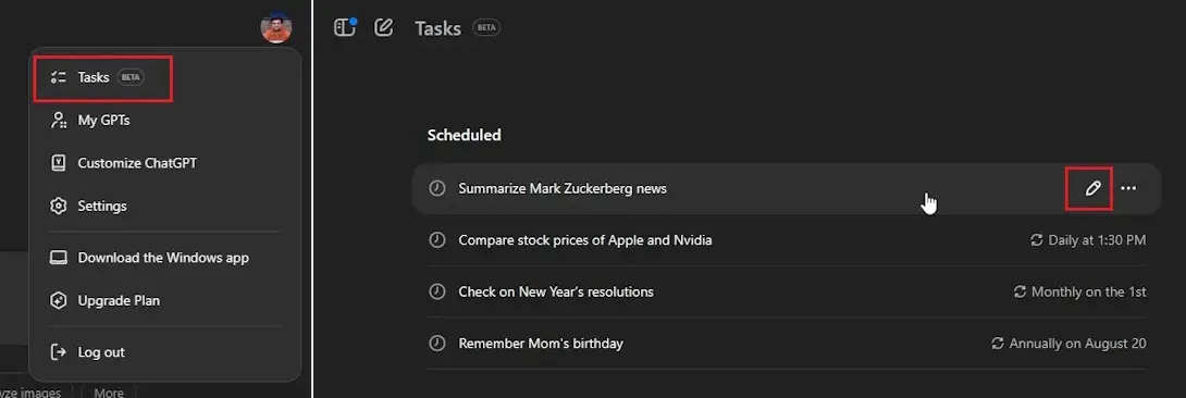 How to schedule tasks and set reminders in ChatGPT - TipsMake.com