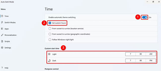 How to schedule windows 11 theme changes by time of day Picture 5