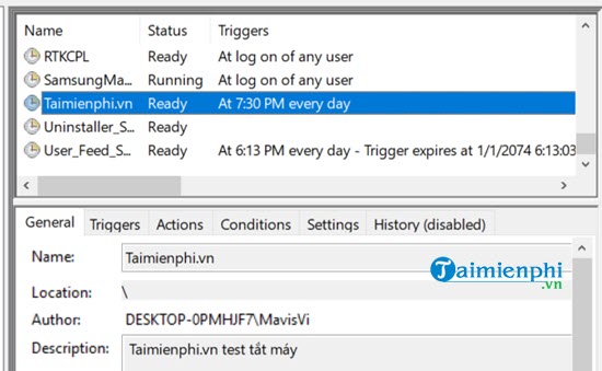 Picture 10 of How to schedule your computer to shut down automatically without software.