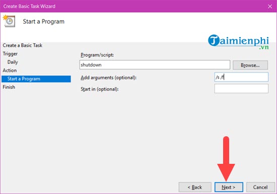 Picture 8 of How to schedule your computer to shut down automatically without software.