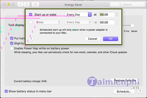 Picture 6 of How to schedule your computer to turn on automatically