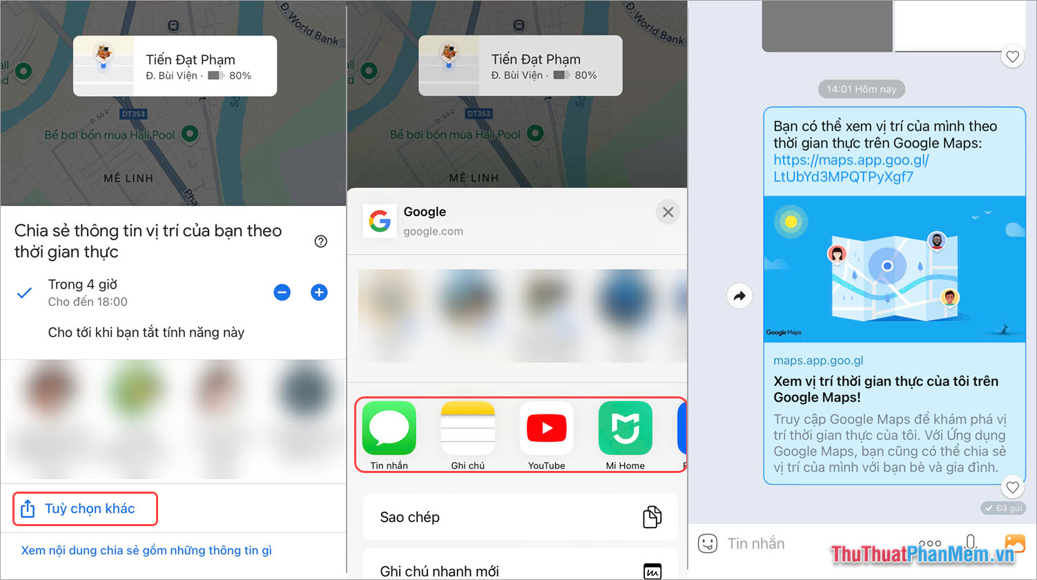 How to see someone else's location on Google Maps Picture 4